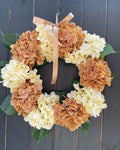 Coffee and Cream wreath