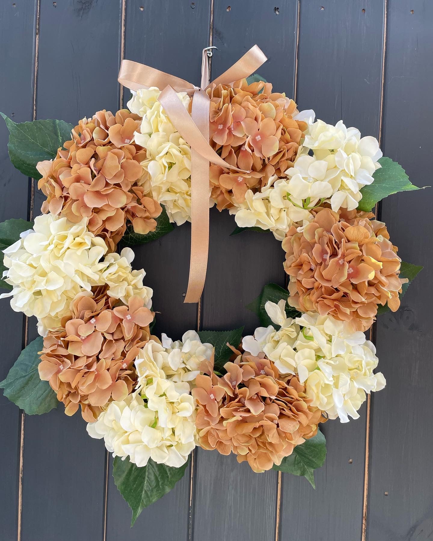 Coffee and Cream wreath