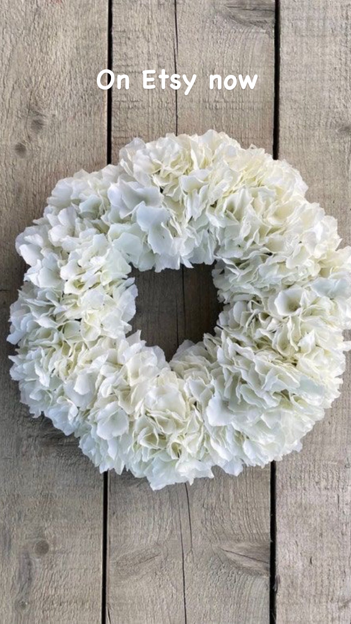 White Hydrangea 40cm