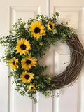 Sunflower Glory Wreath